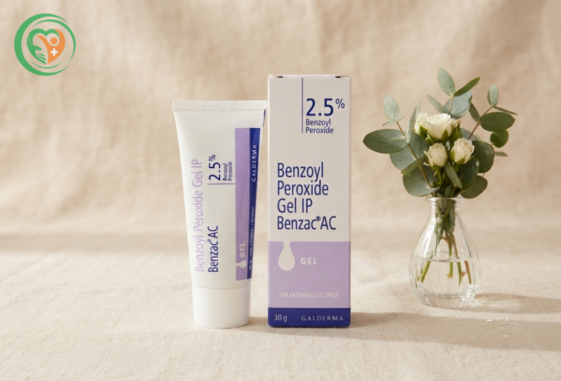 Gel trị mụn Benzac AC Gel IP 2.5% Benzoyl Peroxide 30g