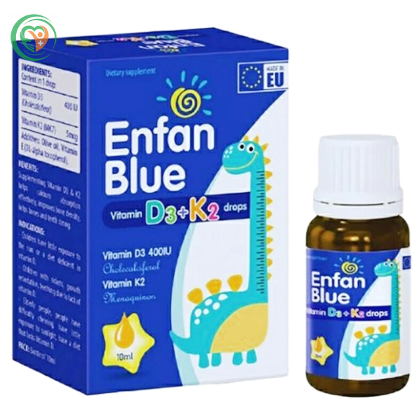 Enfan Blue Vitamin D3 K2 Drops Global Pharma 10ml
