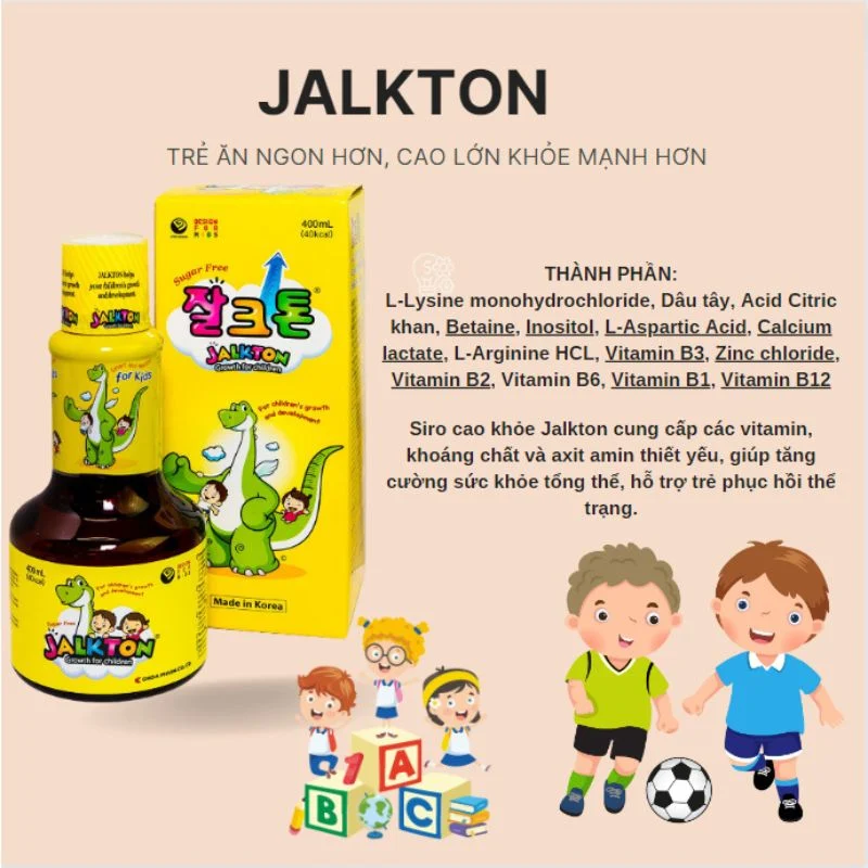 Thành phần của Siro Jalkton