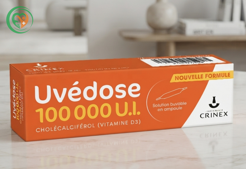 Vitamin D3 Uvedose 100.000IU liều cao của Pháp (Ống 2ml)