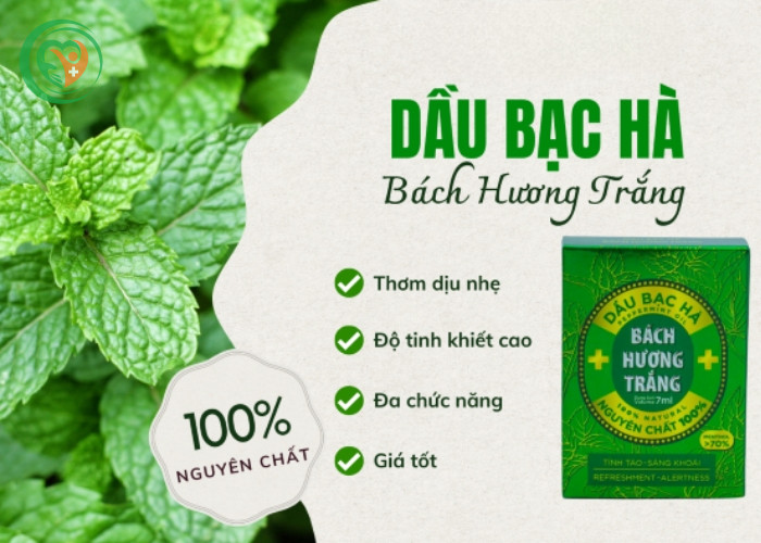 Dầu bạc hà Bách Hương Trắng (Chai 7ml)