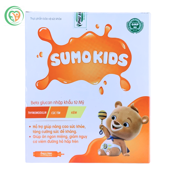 Siro hỗ trợ tăng cường sức đề kháng cho bé Sumo Kids (Hộp 20 ống)
