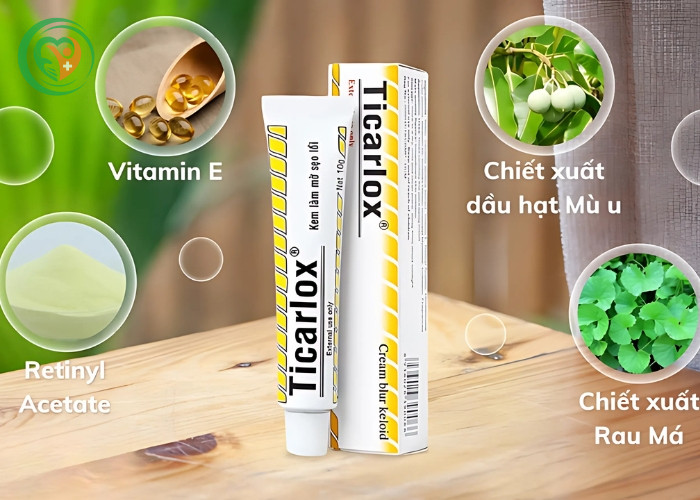 Kem làm mờ sẹo lồi Ticarlox (Tuýp 10g)
