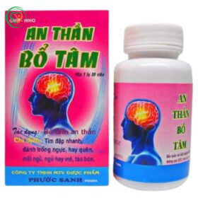 Thuốc An thần bổ tâm Phước Sanh tăng cường lưu thông máu lên não (Hộp 1 lọ 30 viên)