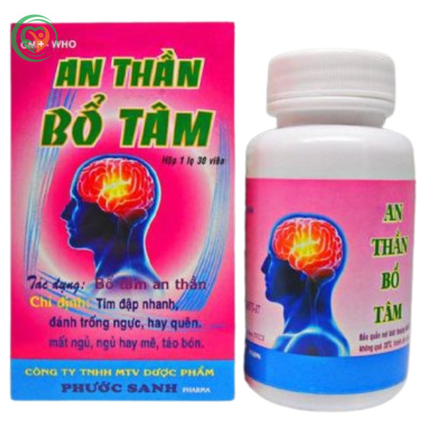 Thuốc An thần bổ tâm Phước Sanh tăng cường lưu thông máu lên não (Hộp 1 lọ 30 viên)