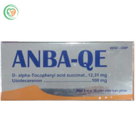 Thuốc Anba-QE Phương Đông điều trị thiểu năng tuần hoàn và thiếu máu cơ tim (Hộp 3 Vỉ x 10 Viên)