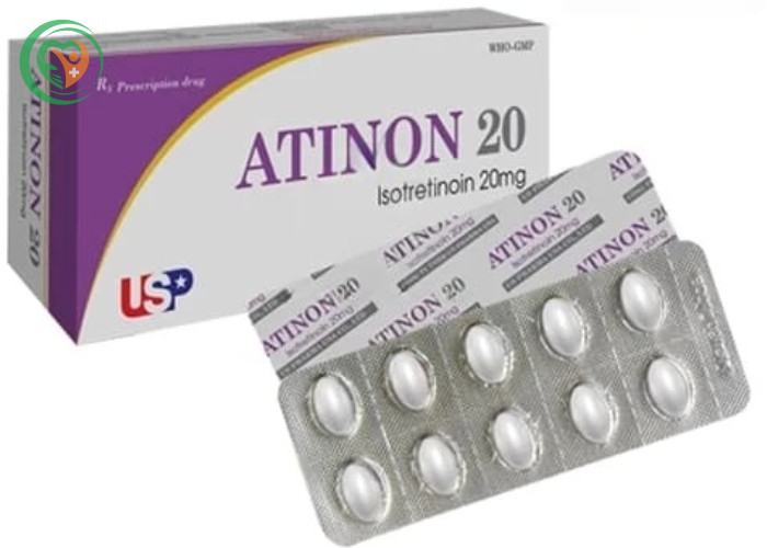 Thuốc Atinon 20 điều trị bệnh trứng cá nặng (Hộp 3 vỉ x 10 viên)