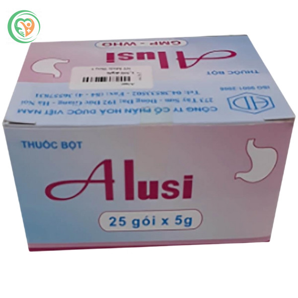 Thuốc bột Alusi điều trị viêm loét dạ dày (Hộp 25 gói x 5g)