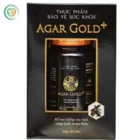 Viên uống Agar Gold+ tăng tuần hoàn máu tăng cường sức đề kháng cho cơ thể (Hộp 1 lọ x 30 viên)