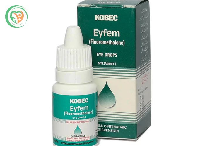Thuốc Eyfem (Fluorometholon) điều trị viêm kết mạc mi, viêm giác mạc, viêm màng bồ đào trước….(Hộp 1 lọ 5ml)