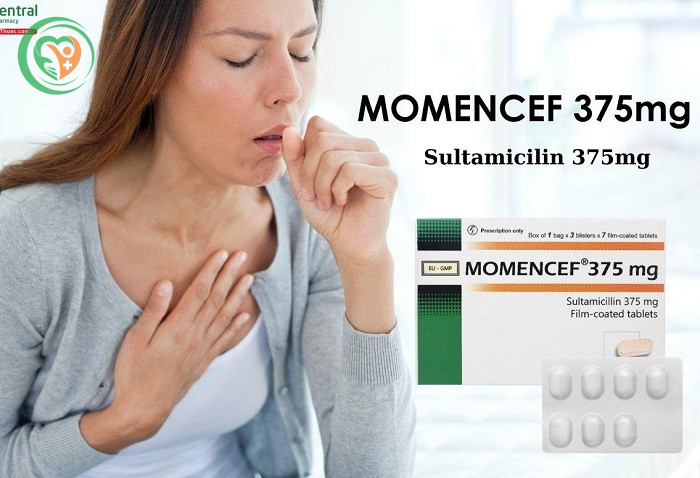 Thuốc Momencef 375mg trị nhiễm khuẩn hô hấp, đường niệu (3 vỉ x 7 viên)