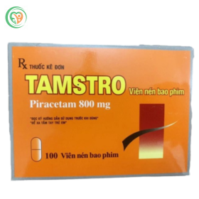 Thuốc Tamstro 800mg điều trị các triệu chứng của hội chứng tâm thần thực thể (Hộp 10 vỉ x 10 viên)
