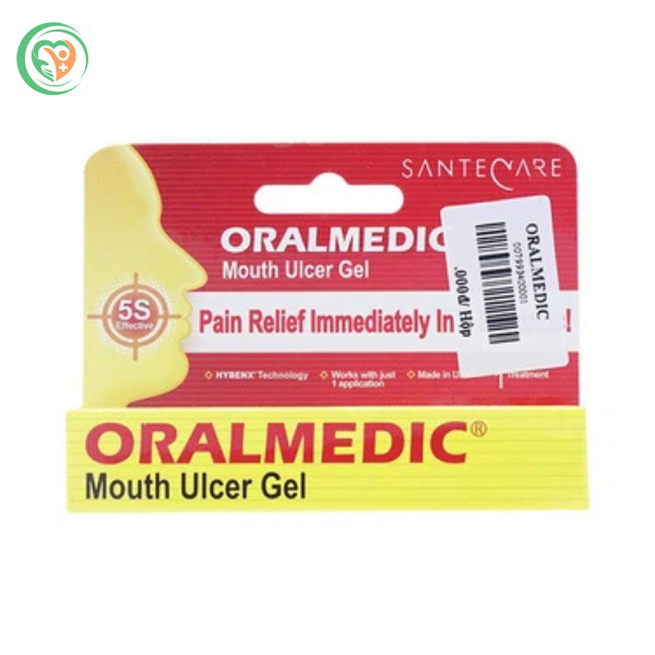 Gel bôi nhiệt miệng Oralmedic Mouth Ulcer Gel giảm đau và điều trị viêm loét, nhiệt miệng (0,3ml)