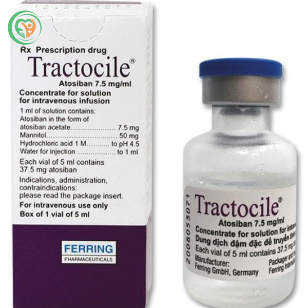 Thuốc tractocile được chỉ định để trì hoãn việc sinh non xảy ra ở phụ nữ mang thai (Hộp 1 lọ 5ml)
