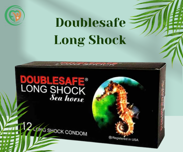 Bao cao su Doublesafe Long Shock kéo dài thời gian quan hệ (hộp 12 cái)