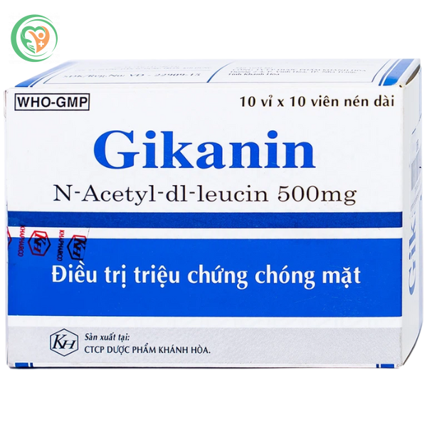 Thuốc Gikanin 500mg Khapharco điều trị chứng chóng mặt