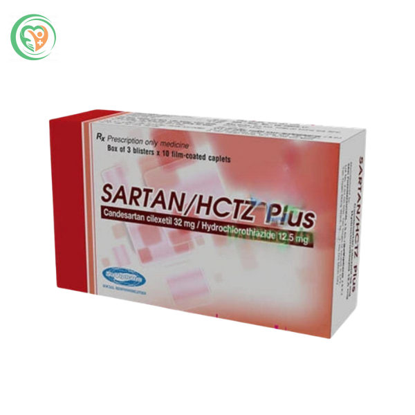 Thuốc SartanHCTZ Plus 32mg12,5mg Savi điều trị bệnh tăng huyết áp ở người trưởng thành