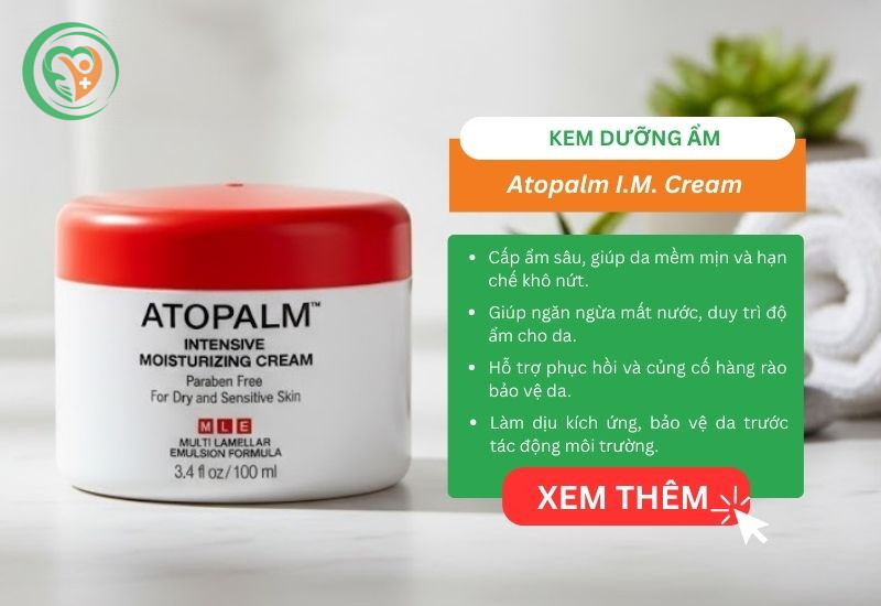 Kem bôi viêm da cơ địa, dưỡng ẩm Atopalm I.M. Cream (Hộp 100ml)
