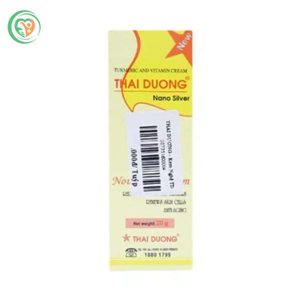 Kem nghệ và vitamin Thái Dương Nano Bạc dưỡng da, nhanh liền sẹo, mờ vết thâm, nám (Tuýp 20g) - Ảnh 3