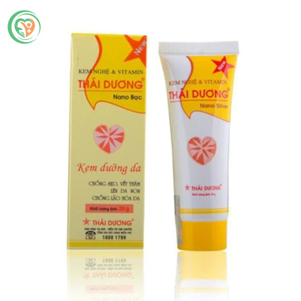 Kem nghệ và vitamin Thái Dương Nano Bạc dưỡng da, nhanh liền sẹo, mờ vết thâm, nám (20g)