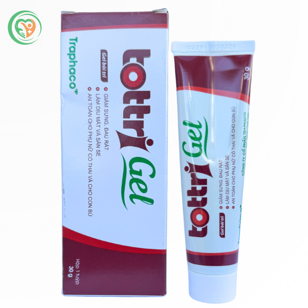 Gel bôi trĩ Tottri Gel Traphaco giúp giảm sưng, đau rát tuýp 30g