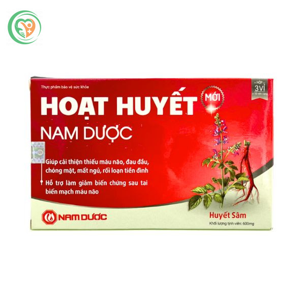 Viên uống Hoạt Huyết Nam Dược hỗ trợ bổ huyết, hoạt huyết, lưu thông tuần hoàn máu (5 vỉ x 10 viên)