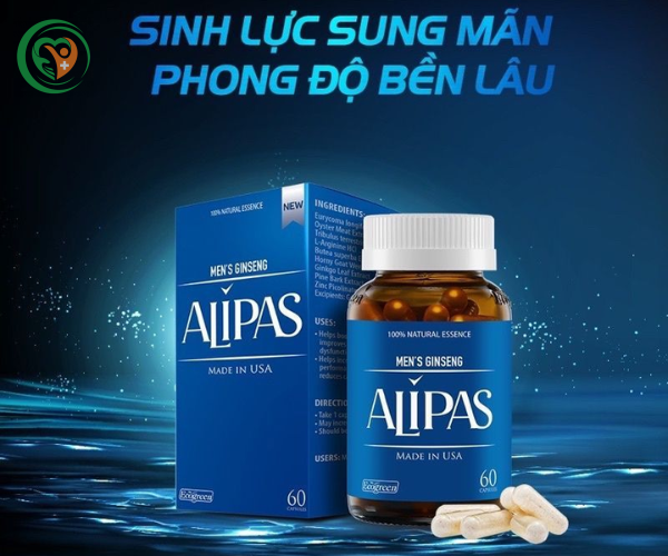 Viên uống Sâm Alipas cải thiện rối loạn cương dương (Hộp 60 viên)