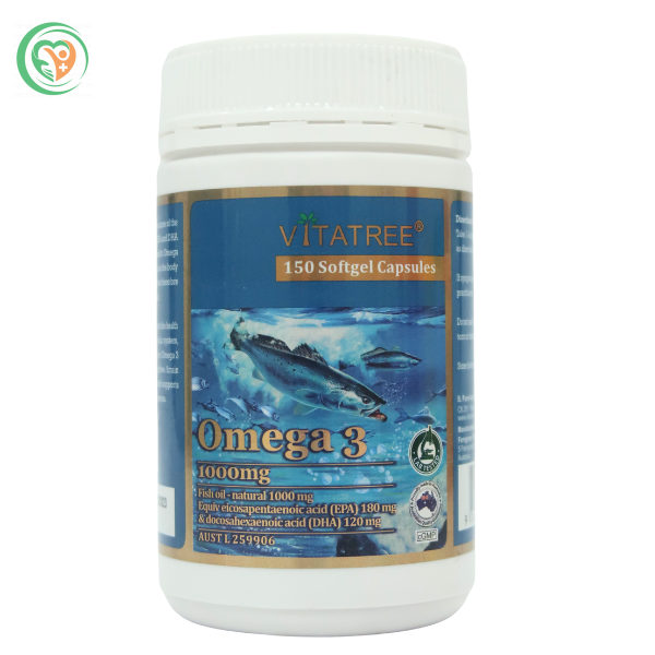 Viên uống dầu cá Vitatree Omega 3 1000mg
