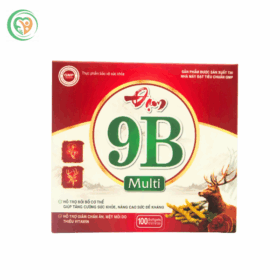 Đạm 9B Multi hỗ trợ giảm chán ăn, mệt mỏi (10 vỉ x 10 viên)