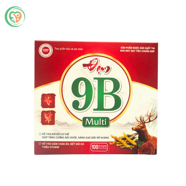 Đạm 9B Multi hỗ trợ giảm chán ăn, mệt mỏi (10 vỉ x 10 viên)