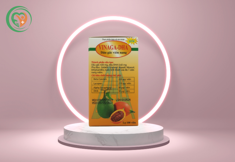 Dầu gấc viên nang Vinaga giúp tăng cường chống oxy hóa (100 viên)