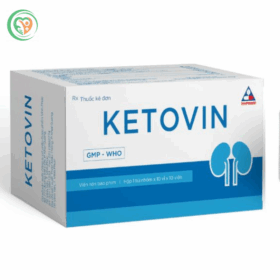 Ketovin phòng, trị rối loạn chuyển hóa protein ở suy thận mạn (10 vỉ x 10 viên)