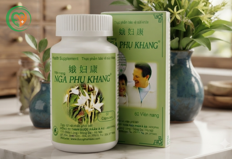Viên nang Nga Phụ Khang hỗ trợ điều trị u nang buồng trứng, u xơ tử cung, ung thư cổ tử cung, ung thư tuyến tiền liệt (60 viên)