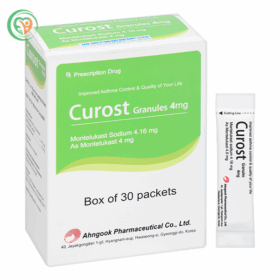 Thuốc cốm Curost Granules 4mg trị hen phế quản (30 gói x 0.5g)