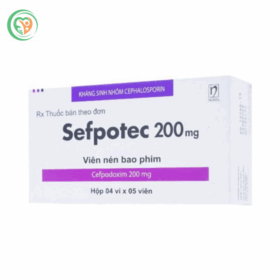 Thuốc Sefpotec 200Mg Điều Trị Nhiễm Khuẩn (Hộp 4 Vỉ X 5 Viên)