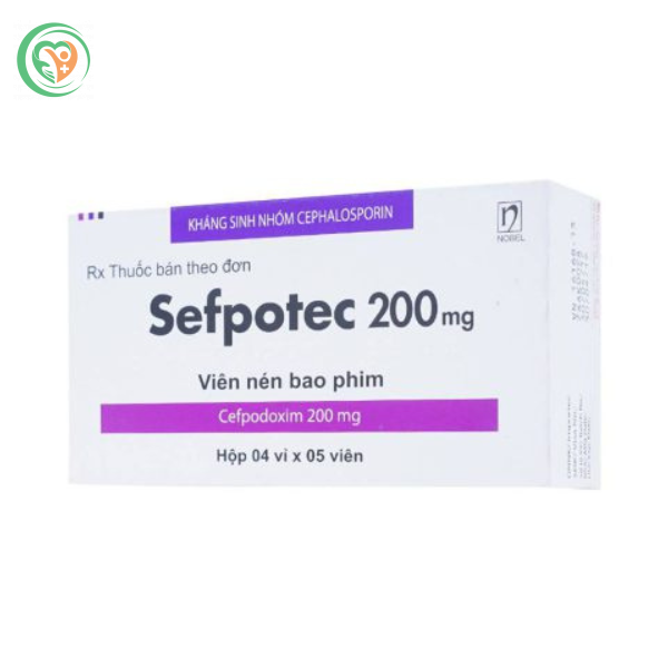 Thuốc Sefpotec 200Mg Điều Trị Nhiễm Khuẩn (Hộp 4 Vỉ X 5 Viên)