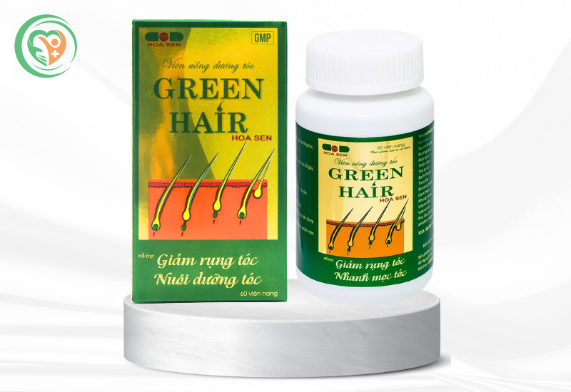 Viên uống Green Hair Hoa Sen bổ huyết, bổ sung dưỡng chất nuôi dưỡng tóc (60 viên)