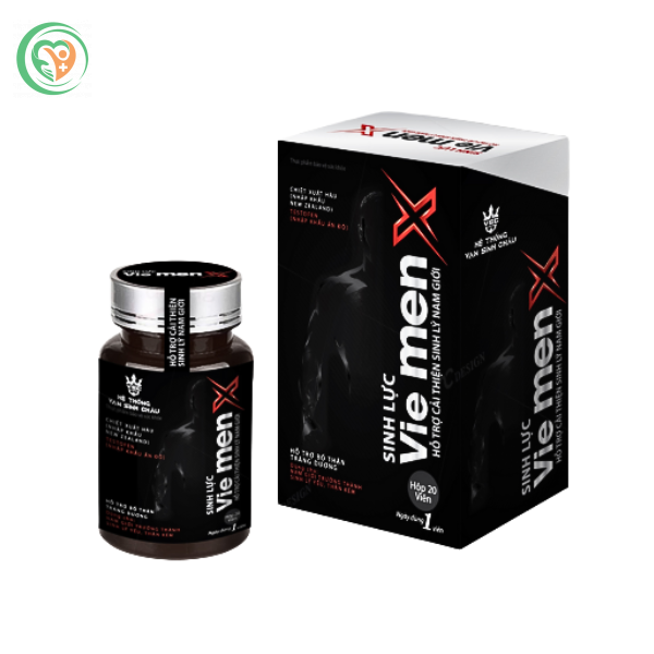 Sinh lực Vie Men X hỗ trợ cải thiện sinh lý nam giới, hỗ trợ bổ thận, tráng dương (20 viên)