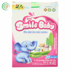 Siro Smile Baby yến sào ăn ngủ ngon, bồi bổ sức khoẻ (20 gói x 10ml)