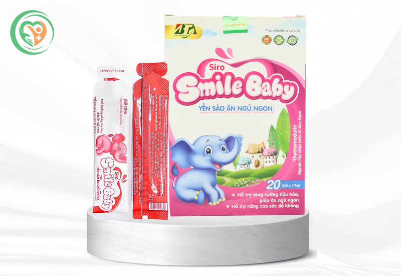Siro Smile Baby yến sào ăn ngủ ngon, bồi bổ sức khoẻ (20 gói x 10ml)