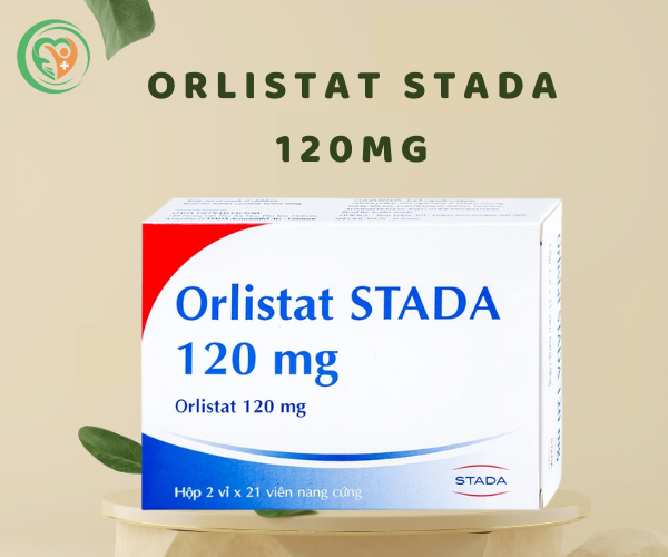 Thuốc Orlistat Stada 120mg hỗ trợ giảm nhẹ calo cho bệnh béo phì (2 vỉ x 21 viên)
