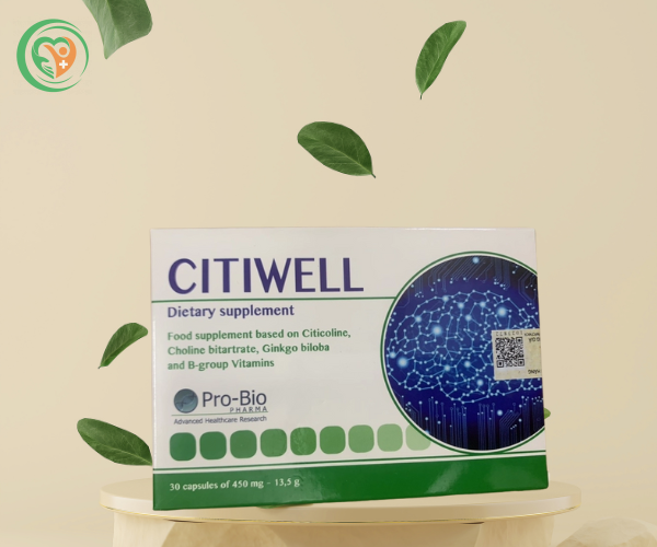 Viên uống Citiwell giúp tăng cường lưu thông tuần hoàn máu não (Hộp 60 viên)