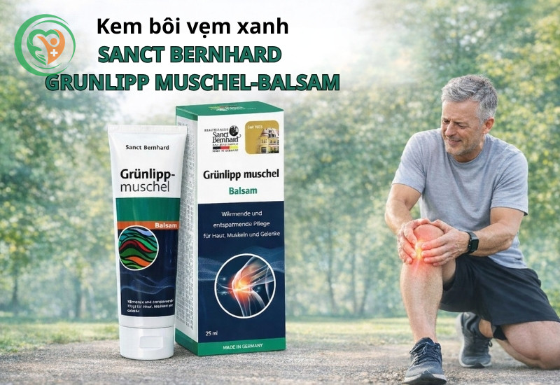 Kem bôi vẹm xanh Sanct Bernhard Grunlipp muschel-Balsam (Tuýp 25ml)