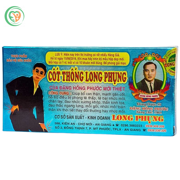 Viên uống Cốt Thống Long Phụng hỗ trợ điều trị phong tê thấp