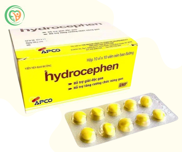 Viên uống Hydrocephen APCO hỗ trợ giải độc gan, chống viêm gan (Hộp 10 vỉ x 10 viên)