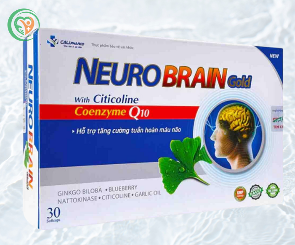 Viên uống NEURO BRAIN GOLD hỗ trợ hoạt huyết, tăng cường tuần hoàn máu (Hộp 3 vỉ x 10 viên)