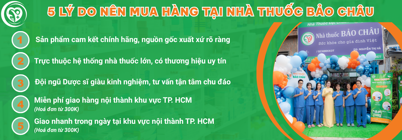 Banner ưu đãi của Nhà thuốc Bảo Châu