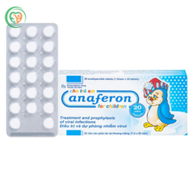 Viên uống Anaferon tăng đề kháng chim cánh cụt Nga điều trị và dự phòng nhiễm virus (Hộp 20 viên)