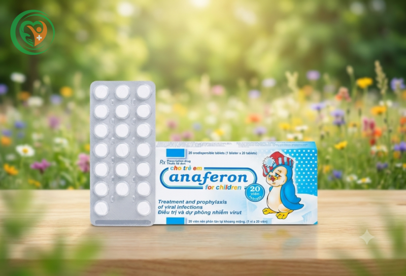 Viên uống Anaferon tăng đề kháng chim cánh cụt Nga điều trị và dự phòng nhiễm virus (Hộp 20 viên)