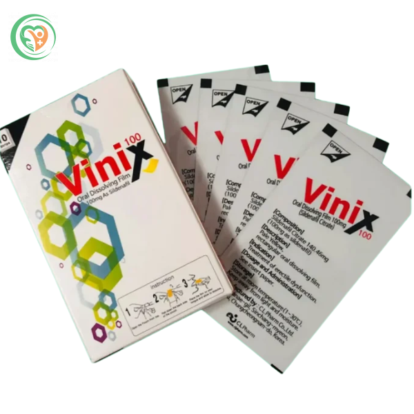 Tem ngậm Vinix 100 điều trị rối loạn cương dương ở nam giới